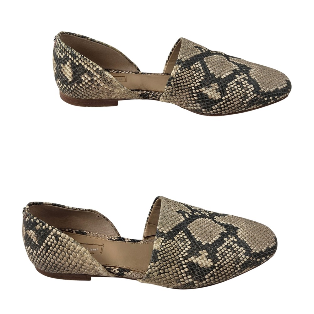 Antonio Melani D'Orsay Flat Snake Skin All Leather sole Women 7.5 M Slip On Shoe